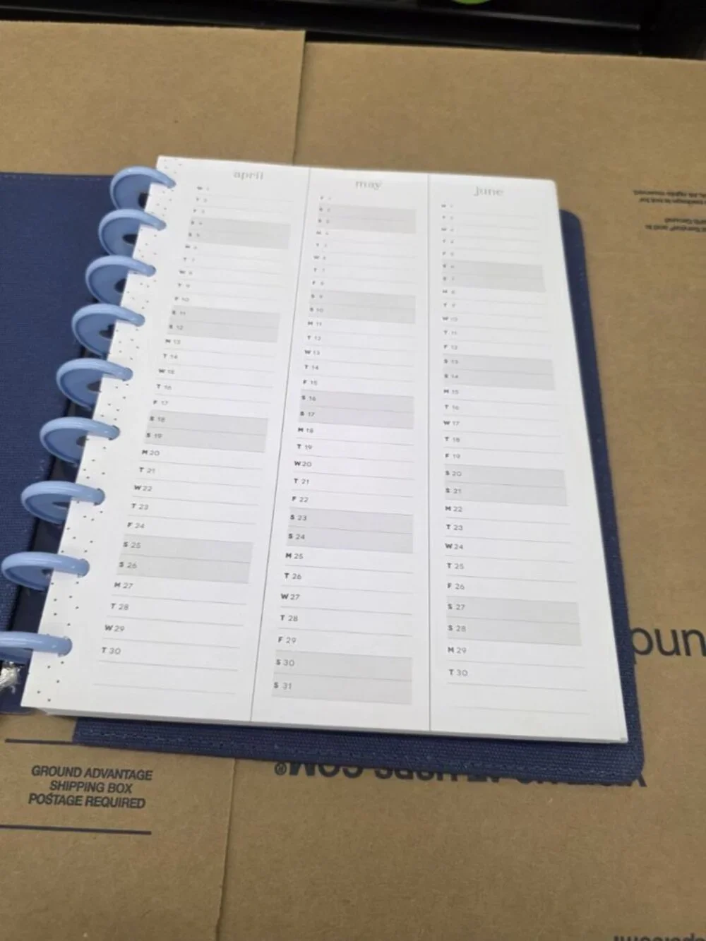 Celestial Date Planner By Happy Planner Blue Canvas